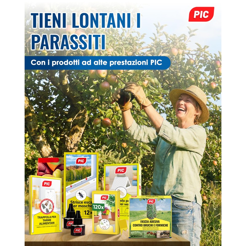 PIC Nastro Adesivo Antiformiche per Alberi da Frutto 5 m