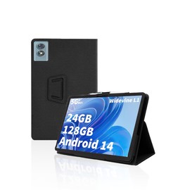 for HISORL T901/Suicoey T901/YLEEBG T901 10 inch Tablet Case, Folding Stand Protective,BOVUGAC Premium PU Cover with Pencil Holder and Wrist Strap,Full Protection,Scratch Resistant (Black)