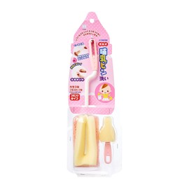 Kokubo 3036 Baby Bottle Sponge, Baby Bottle Washer, Sponge Type, Pink