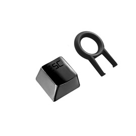 Fitlink Stainless Steel Metal Keycaps with Key Puller for Mechanical Keyboard Cherry Mx Switch(Esc) (Black)