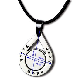 GOLTERS Crystal Golf Balll Markers with Golf Necklace for Lady Golfer (pink)