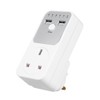 Countdown Timer Socket with 2 USB Ports 5V 2.1A Outlet
