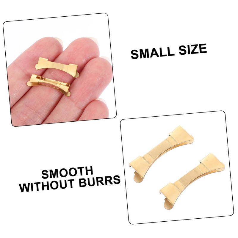 LIFKOME 1pair Watchband Connectors for Projects and Lightweight Replacement Links