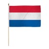 Netherlands 12x18in Stick Flag - 1 dozen pack