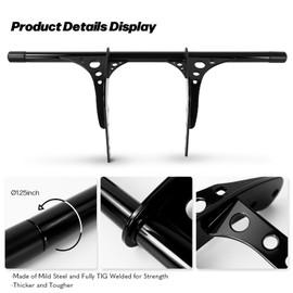 VASTMT Motorcycle Crash Bars Highway Engine Guard Protector Highway Peg Crash Bar for Harley Softtail 2018-2024 Street Bob/Low Rider/Lowrider S/Lowrider ST/Softtail Standard
