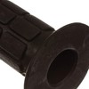 Handlebar rubber set, waffle pattern, firm grip rubber and twist