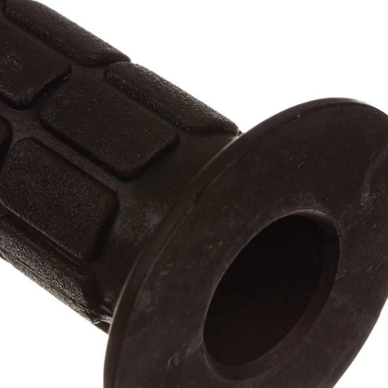 Handlebar rubber set, waffle pattern, firm grip rubber and twist