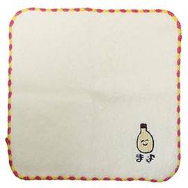 Oekaki Series [Mini Towel] One Point Embroidery Handkerchief Towel/Mayo