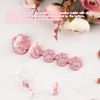 Biiange JunLee Fingernail Display Stands Clay Set, Resin Transparent Laser