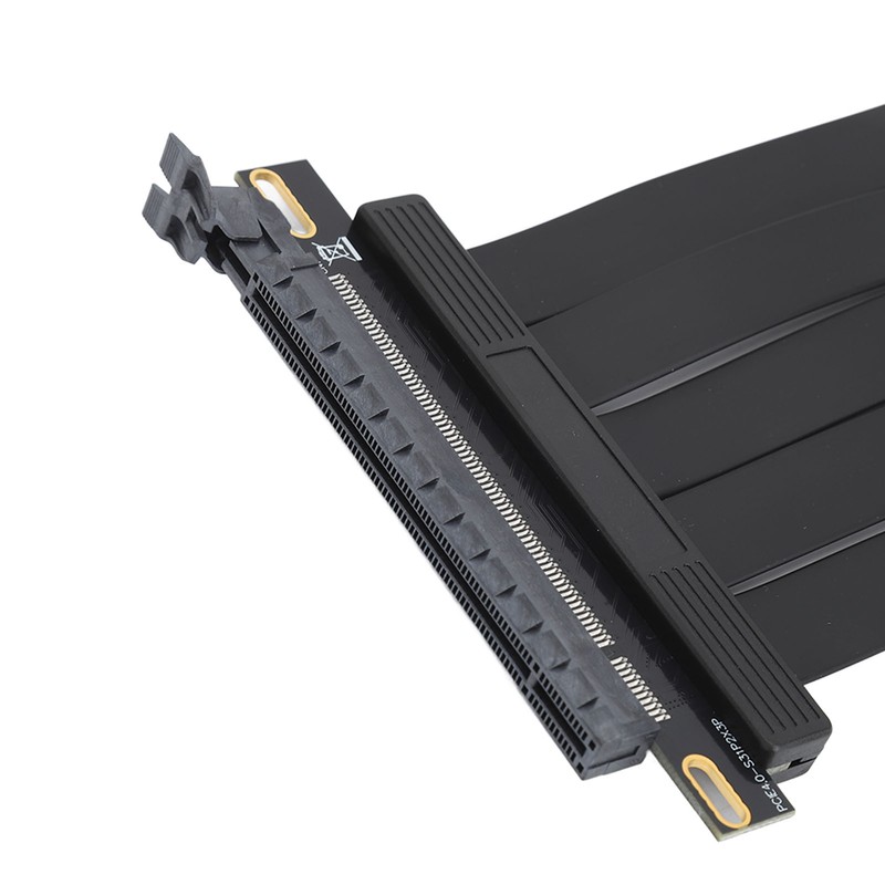 PCIE 4.0 X16 Extender 180 Degree 26GB/s 7.9in Long Gold