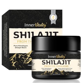 Shilajit Resin Pure Himalayan Shilajit with 79% Fulvic Acid, 30g Gold Standard, 3rd-Party Purity & Potency Tested. Minerals, Immune System & Energy by Inner Vitality