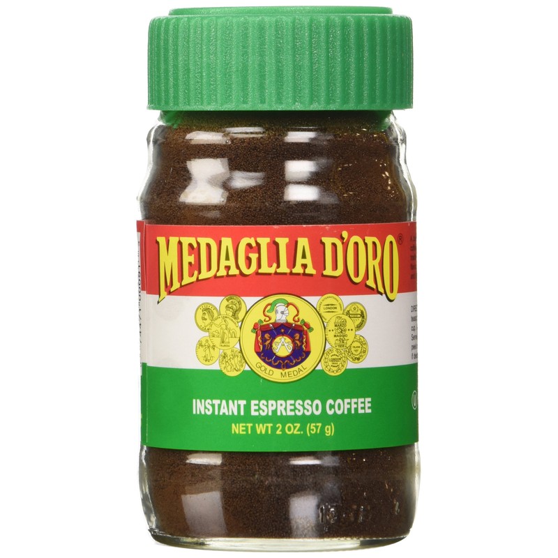 Medaglia D'Oro Instant Espresso, Dark Roast Coffee, 2 oz (Pack