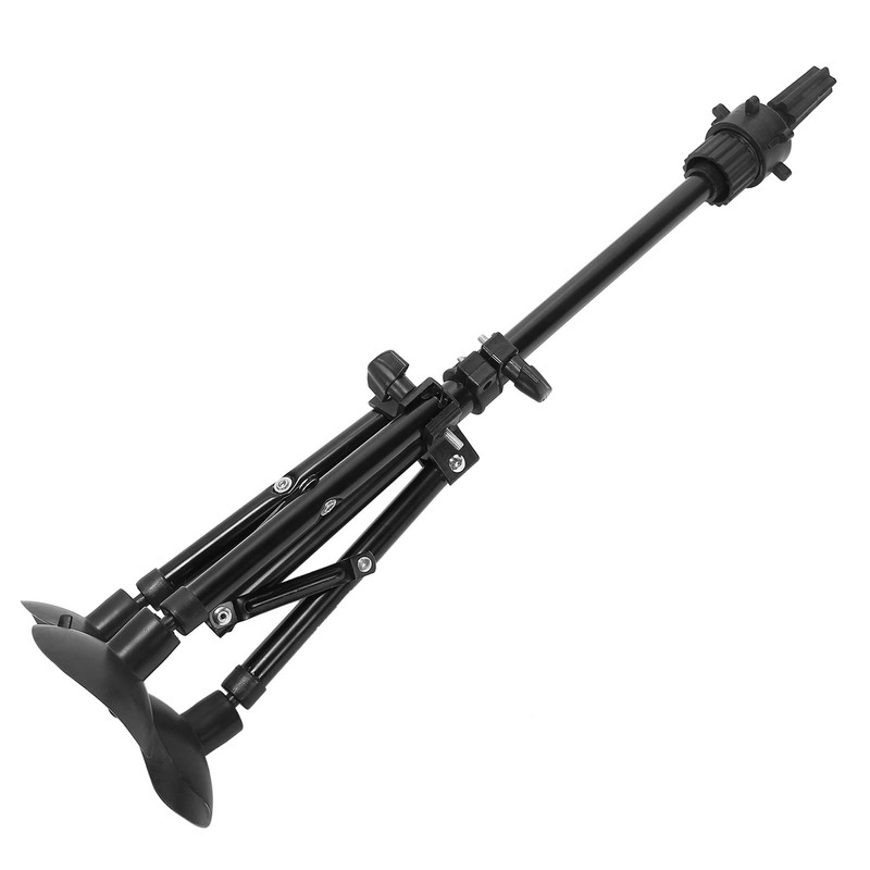 Metal Mannequin Head Stand Adjustable Hairdressing Training Head Tripod AccessoryBlack
