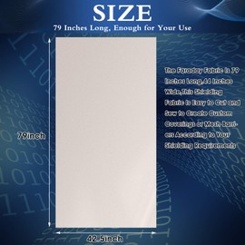 Tatuo 1 Roll 1 Roll Faraday Fabric 79" x 42.5" Emf Shield Protection Emf Blocker Faraday Tape for Anti Radiation, EMI Isolation, Signal Blocking, WiFi Jammer