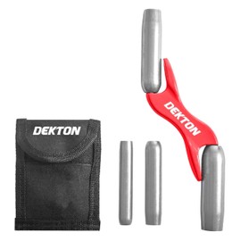 Dekton 4 In 1 Brick Jointer-Cranked design to take your hands away from the work| interchangeable double ended brick jointer 1/2" - 7/8"| Aluminium alloy handle| Threaded barrels for quick size change