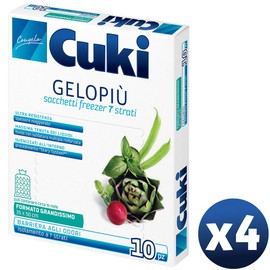 Cuki Gelomore Pack of 40 Large 7 Layer Freezer Bags 35 x 50 cm 11 Litre