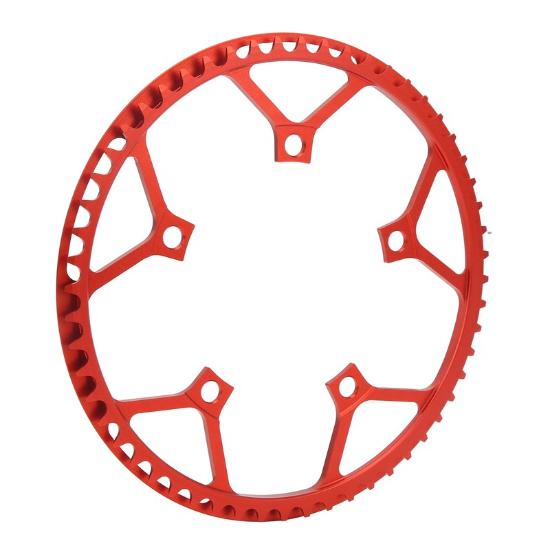 Bike Chainring 56T 130BCD Red Aluminum Alloy Lightweight Folding Bike