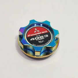 Unbranded NEO CHROME BILLET ENGINE OIL FILLER CAP FOR MITSUBISHI ECLIPSE EVO 4G63t TURBO