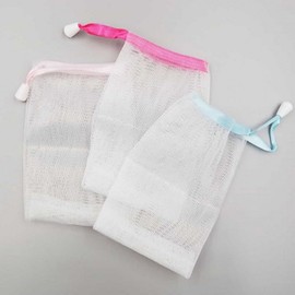 [Bundle of 10] Soap bubble net, foam cleansing mesh bag, soap bag, foam strainer, 10 pieces, single color / [10개 묶음] 비누 거품망 폼클렌징 망사주머니 비누주머니 거품거름망, 10개, 단일색