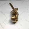Antique Solid Brass Caster with 25mm Wheel,Moving Castor Wheels,360° Swivel