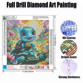 OFRKE - Kits de pintura de diamantes de tortuga marina para adultos, kits de pintura de diamantes de tortuga marina para adultos principiantes, kits de manualidades de diamantes de imitación completos