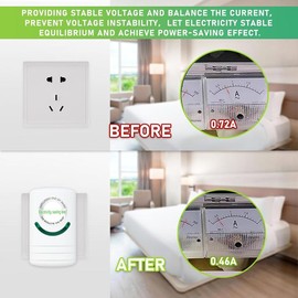 Pro Power Saver, Energy Saver, Pro Power Save Electricity Saving Box Household Office Market Device Electric Smart US Plug 90V-250V 30KW - Color: 8 Pack