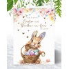 Sister & Brother-In-Law Easter Card - Bunny with Easter Eggs