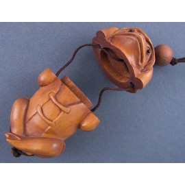 HAND CARVED MINI ENRO BOX - FROG