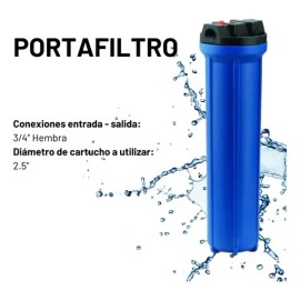 2 Portafiltros Pkpfa10x.75p , Sedimento Y Carbon Activado                                                                                             