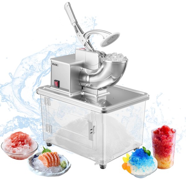 VEVOR Commercial Ice Crusher 661LBS/H, 350W Electric Snow Cone Machine