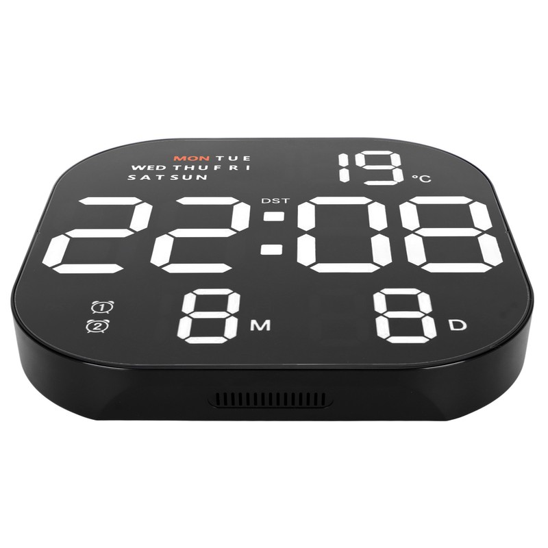 Digital Clock Large Screen LED USB 5V Remote Multifunctional Temperature