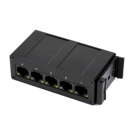 Industrial Grade 5P Gigabit Ethernet Switch, 5X 10/100/1000M Ethernet Ports, Support DIN Rail Mount, IEEE 802.3X Compliant