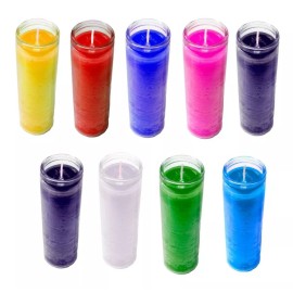 CEB 10 Piezas Veladora De Vaso 100 Liso