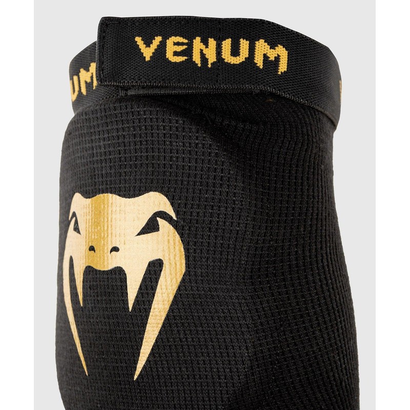 Venum Contact Elbow Pads - Black/Gold - L