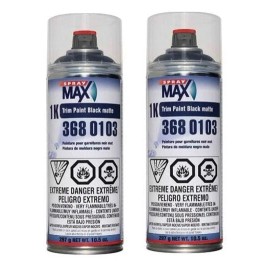 Spray max 1k Trim Paint MATT BLACK - 3680103 (2 Pack)
