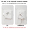 4 pcs 2 in 1 Reliable Child-Proof Outlet Covers and