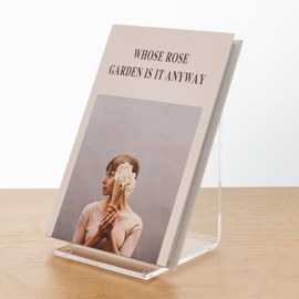 AIMOLLY Acrylic Bookends, Clear Book Ends for Shelves, Transparent Organizer, Holder Stand Decorative, Stoppers for Heavy Duty Books, File, Book Organizer for Home Office School Supplies (J-Shape)