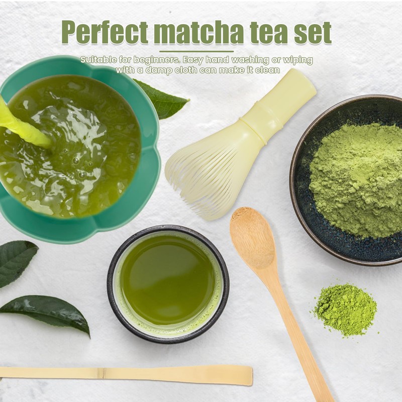 4Pcs Japanese Matcha Tea Set for Beginners Matcha Making Starter