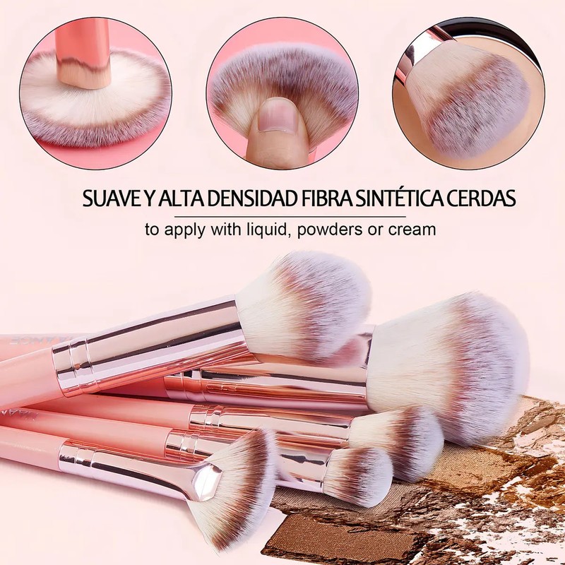 Brochas MAANGE Kit Maquillaje Set De Brochas De Maquillaje Multifuncional