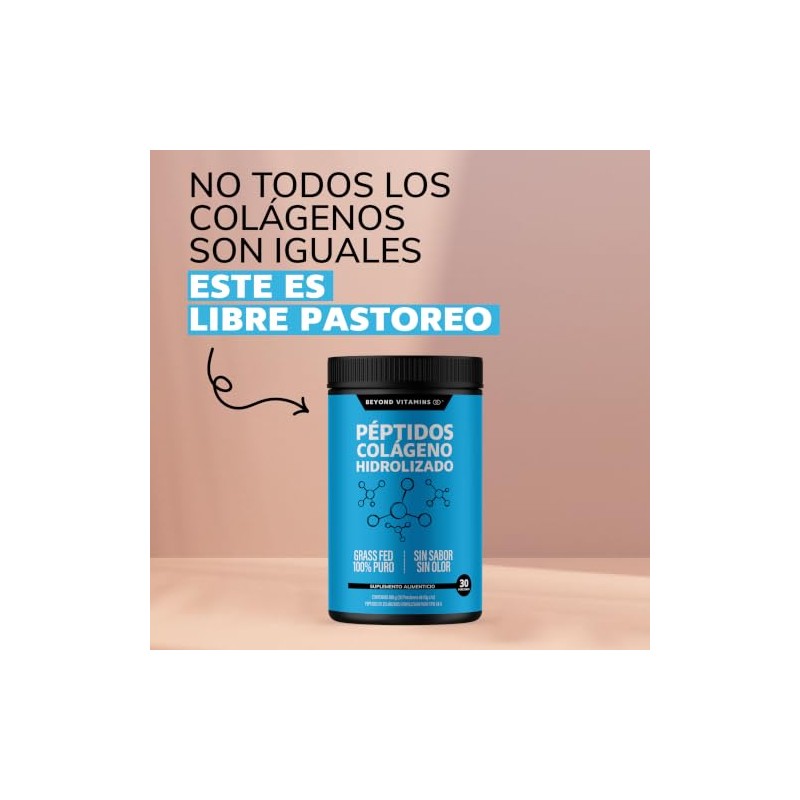 Péptidos Colágeno Hidrolizado Tipo I & III Beyond Vitamins (300