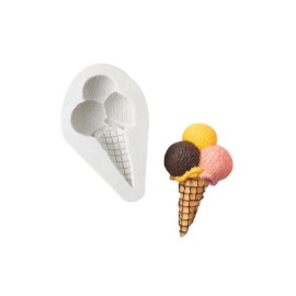 Silicone Mold Triple Scoop, Popsicle, Lollipop & Swirl Ice Cream - Silicone Mold - Swirl