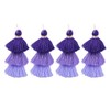 Konmay Bulk 20pcs Tri-Layered Tassels with Hanging Loop for Jewelry