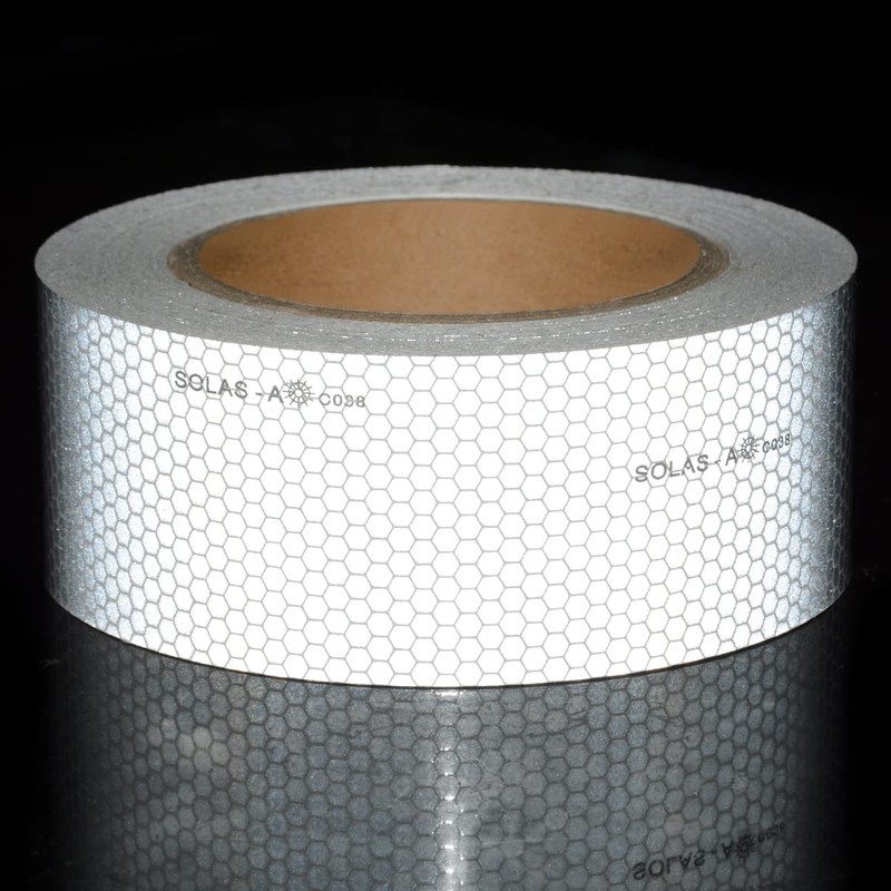 Solas Reflective Tape Silver Marine Safety Warning Tape(2in x 75ft)