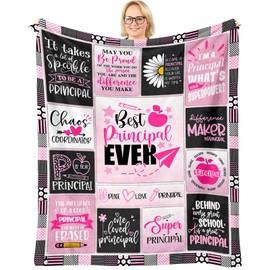 NORGOPRON Principal Gifts for Women, Principal Appreciation Gifts for Womem, Gifts for Principal Appreciation, Best Principal Gifts, Birthday Retirement Gift for School Principal Throw Blanket 60"X50"