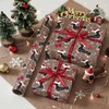 WRAPAHOLIC Dog Christmas Wrapping Paper Roll - Mini Roll -