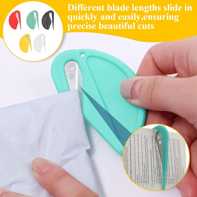 KSJEHW Envelope Opener, Plastic Slitter, Package Opener, Efficient Mail Opener