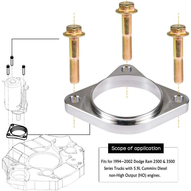 Starter Spacer with Bolts Kit For Dodge 5.9L Cummins 1994-2002