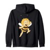 Maya the Bee Retro Cartoon TV Series Hooded Jacket, black