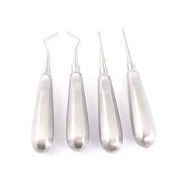 OdontoMed2011 Set of 4 Dental Tooth EXTRACTING Elevators #302,303,302HF&303HF-GERMAN Grade Stainless ODM