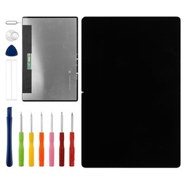 [with Frame] Vvsialeek New LCD Touch Screen Digitizer Assembly for Lenovo Tab P12 [12.7 inch] with Technical Repair Tools Kit- Fingerprint Function